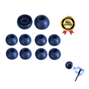 10 Pcs Earbuds Cover for Realme Wireless BudsEar Headphone Cushion (Pack of 10, Black)