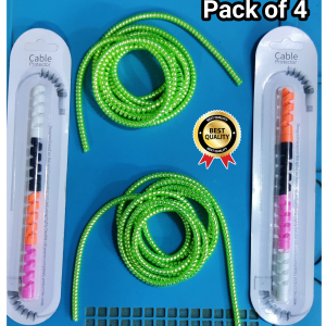 Spiral Cable Protector 1.5 M & Twist Data Cable 8 PCS